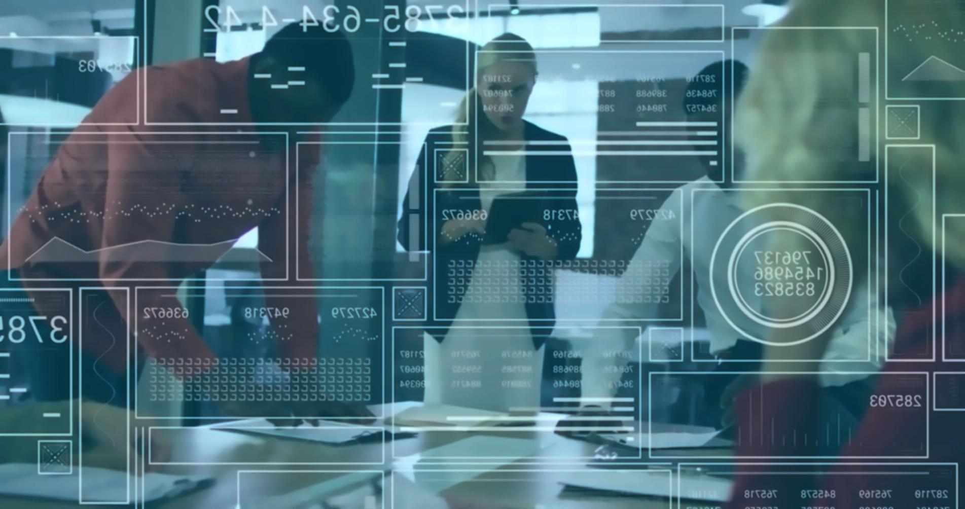 Student working on responsive web design project with multiple device previews